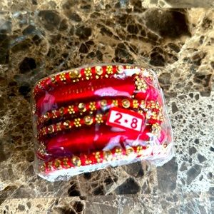 Thread and stone work Bangle set
